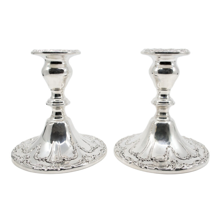 Silver Pair Of Candlesticks 8573-2578 Image2