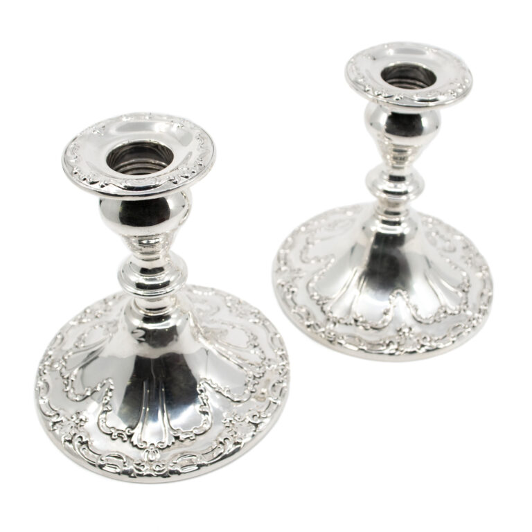 Silver Pair Of Candlesticks 8573-2578 Image3