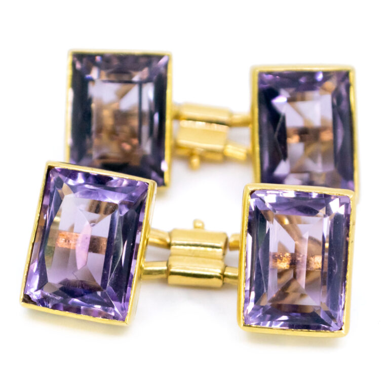 Amethyst 18k Breveté Cufflinks 8596-2073 Image1