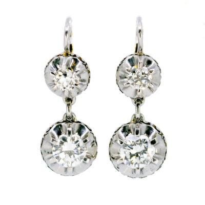 Diamond Platinum 18k Pendant Earrings 8597-2074 Image2