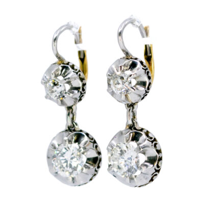 Diamond Platinum 18k Pendant Earrings 8597-2074 Image5