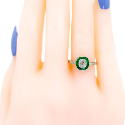Binenbaum Emerald Halo Ring 8803-4967 Image2