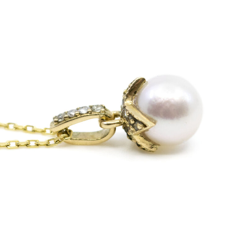 Diamond Pearl 14k Pendant 9440-6354 Image5