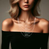 Diamond Ruby Platinum Halo Necklace 11472-6287 Image5