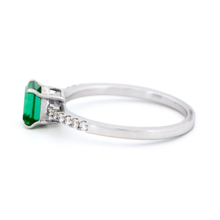 Diamond Emerald 18k Ring 14517-8351 - Image 6