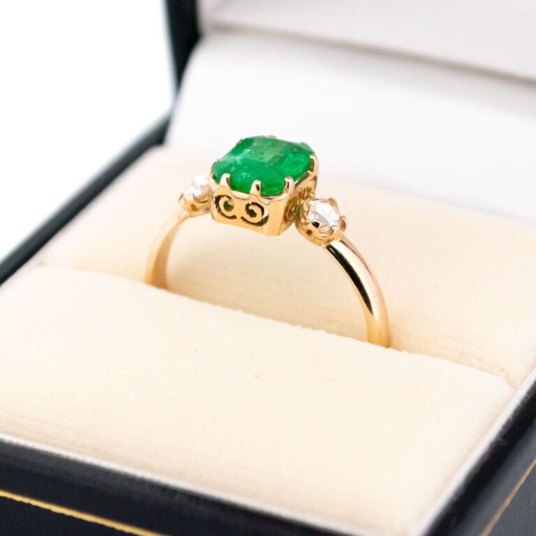 Diamond Emerald 18k Ring 15733-5207 Image2