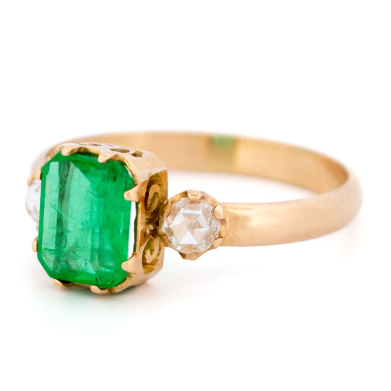 Diamond Emerald 18k Ring 15733-5207 Image4