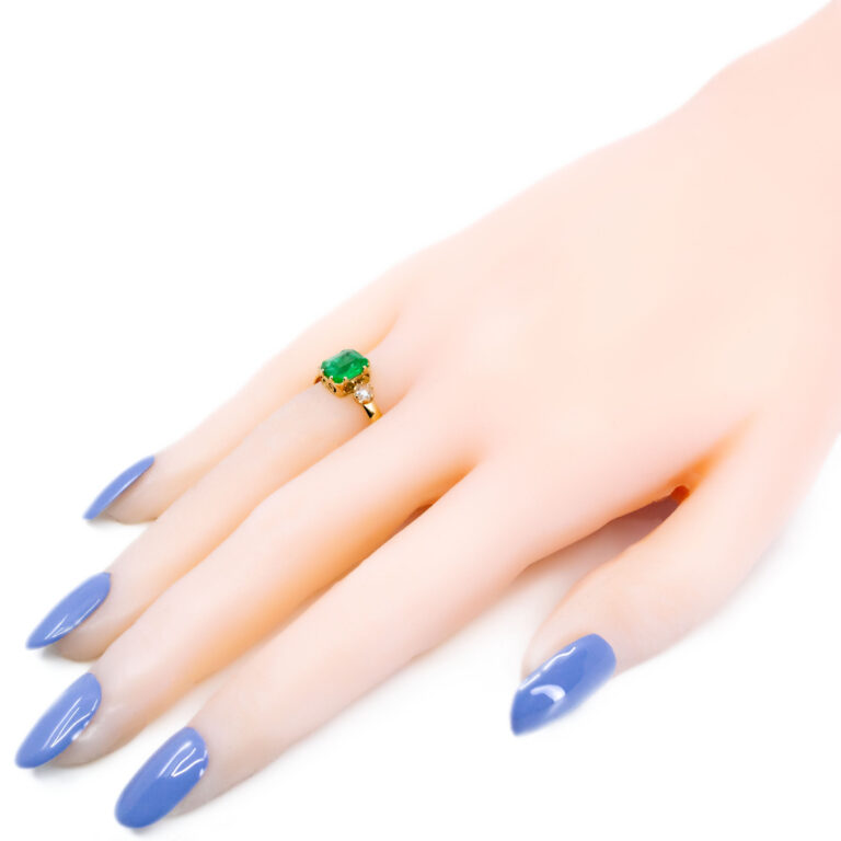 Diamond Emerald 18k Ring 15733-5207 Image5