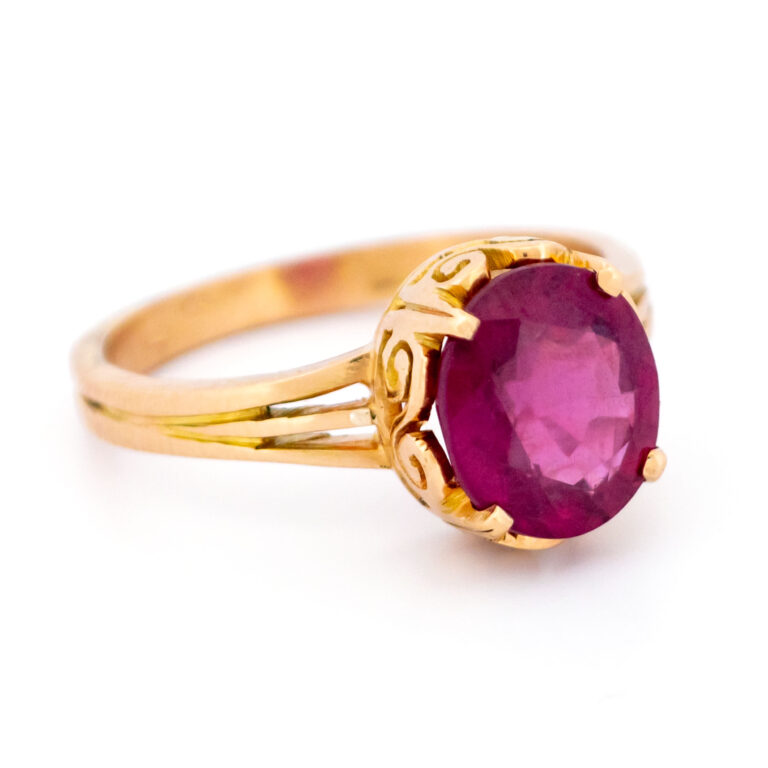 Ruby 18k Solitaire Ring 15734-5208 Image3