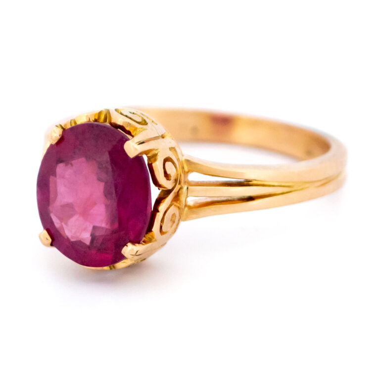 Ruby 18k Solitaire Ring 15734-5208 Image4