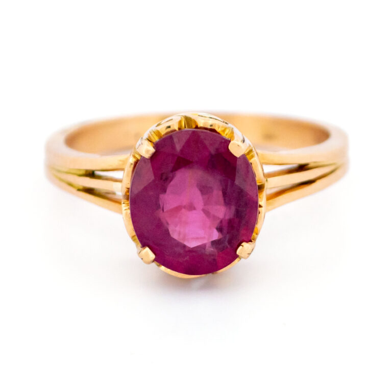 Ruby 18k Solitaire Ring 15734-5208 Image1