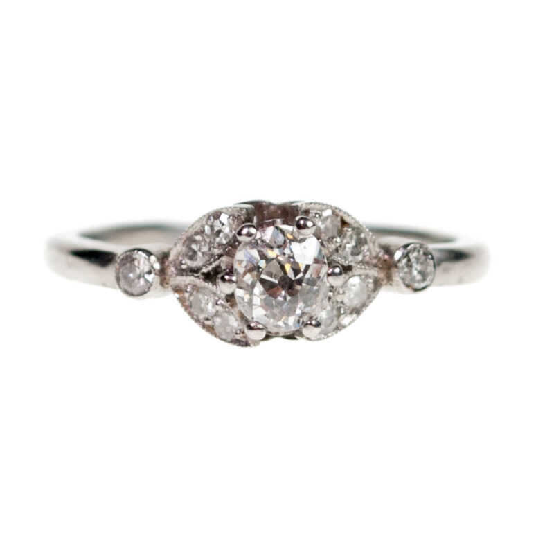 Anillo de platino con diamantes 4496-4668 Imagen 1