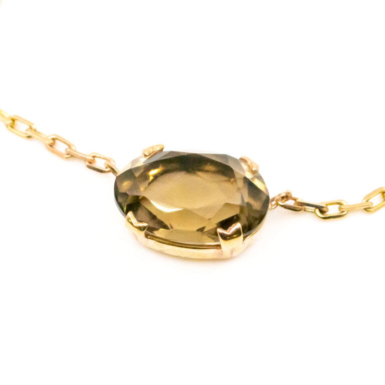 Quartz 9k Solitaire Necklace 12666-6295 Image2