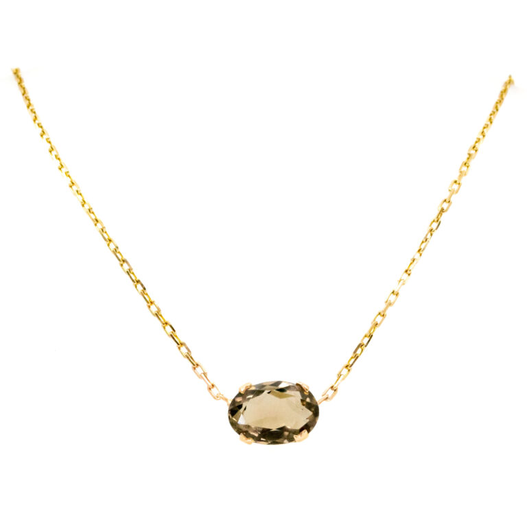 Quartz 9k Solitaire Necklace 12666-6295 Image1