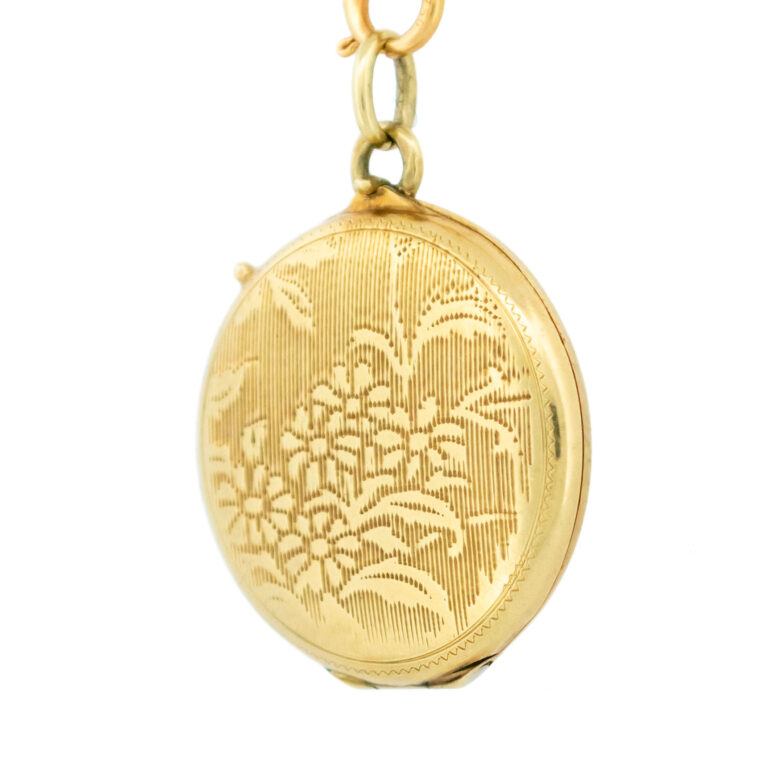 14k Memorial Hair Locket 13829-8228 Image2