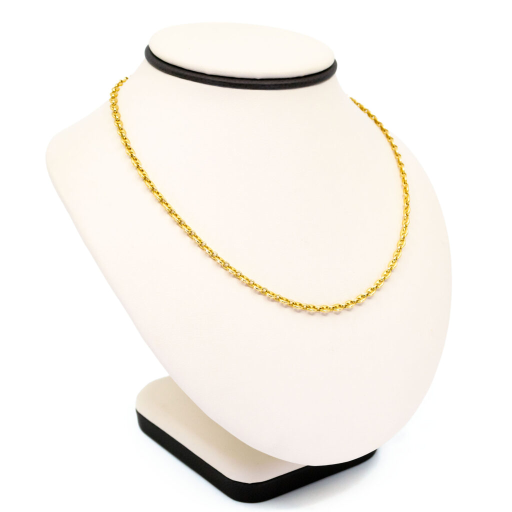 14k Coffee Bean Link Necklace 14978-8448 Image3