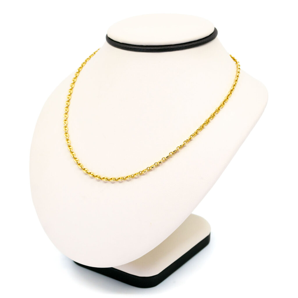 14k Coffee Bean Link Necklace 14978-8448 Image4