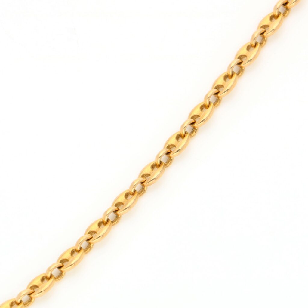 14k Coffee Bean Link Necklace 14978-8448 - Image 6