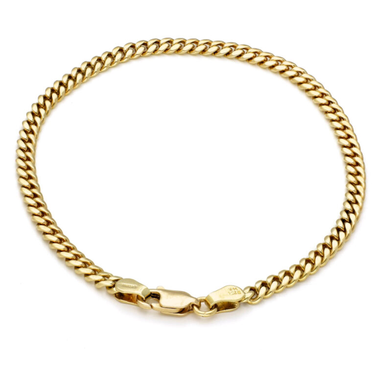 14k Curb Link Bracelet 15638-8608 Image1