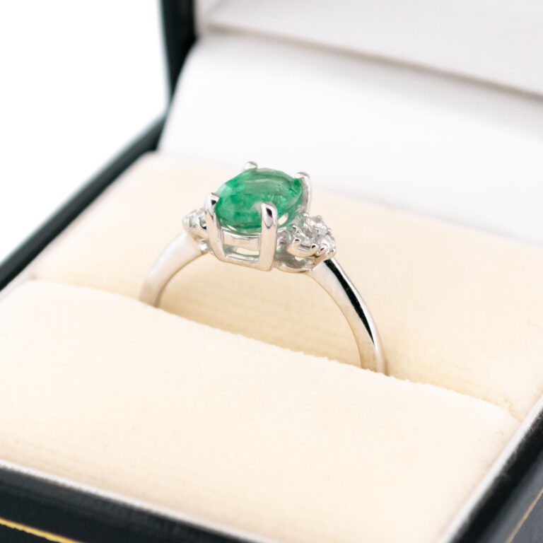 Diamond Emerald 18k Ring 15787-8635 Image2