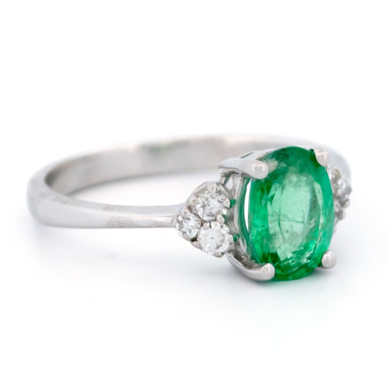 Diamond Emerald 18k Ring 15787-8635 Image3