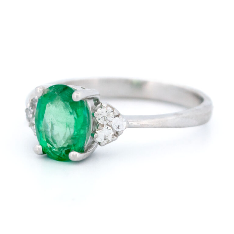 Diamond Emerald 18k Ring 15787-8635 Image4