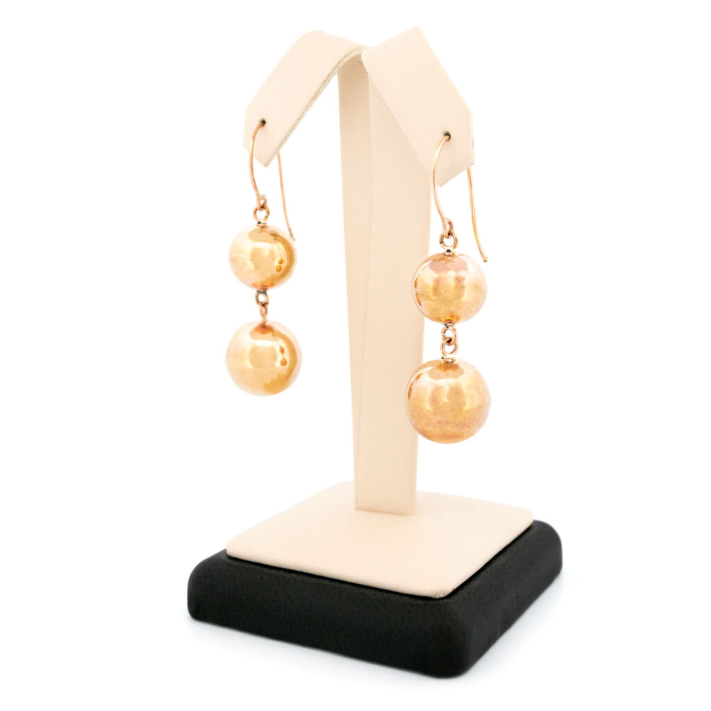 9k "Double Ball Drop" Earrings 15791-8639 Image4