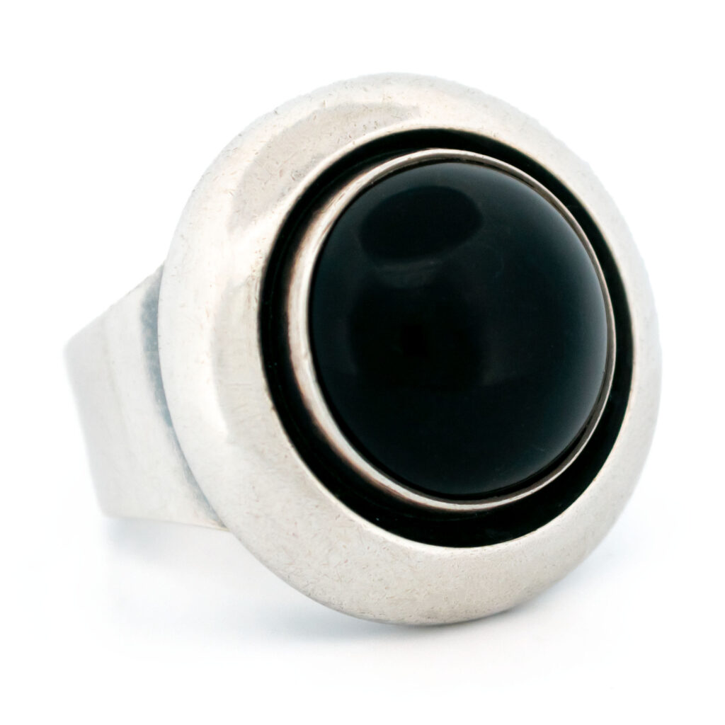 Onyx Silver Silver Round-Shape Ring 15890-2349 Image2