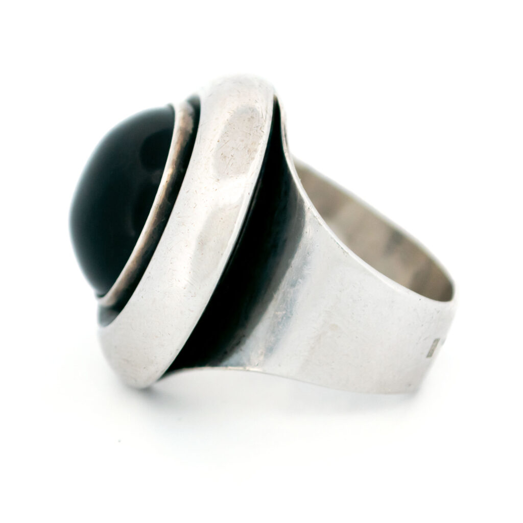 Onyx Silver Silver Round-Shape Ring 15890-2349 Image4