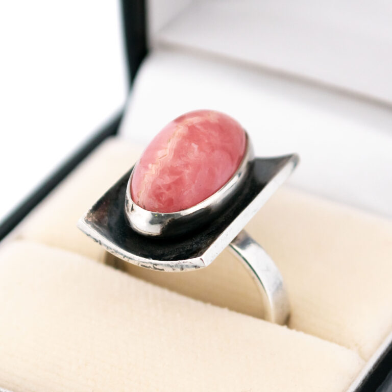 Rhodochrosite Silver Ring 15891-2350 Image2