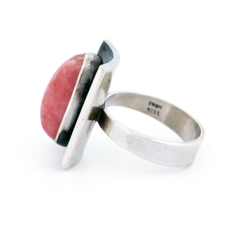 Rhodochrosite Silver Ring 15891-2350 Image5