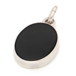 Onyx Silver Oval-Shape Pendant 15892-2351 Image1