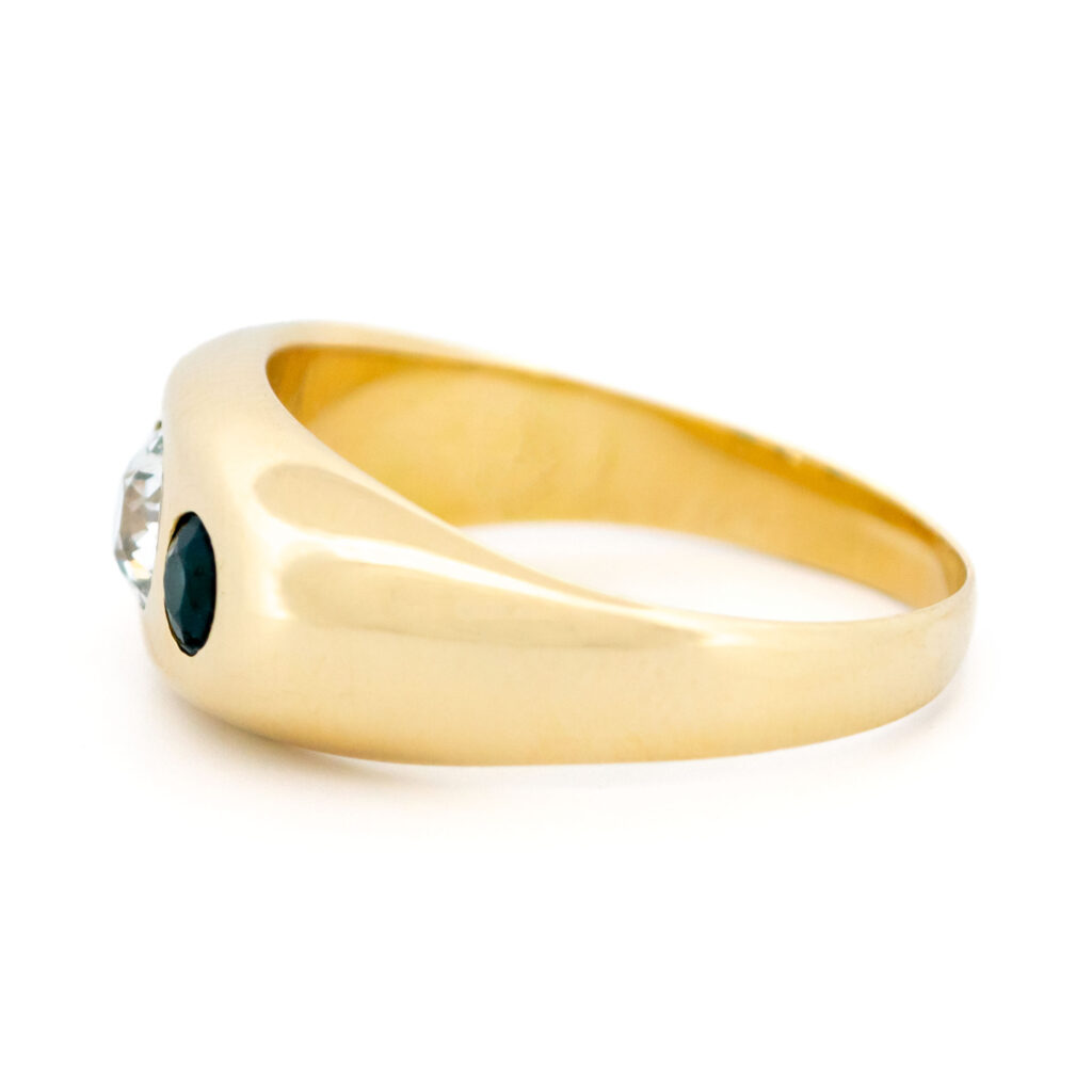 Diamond Sapphire 14k Gypsy Ring 15965-8686 Image5