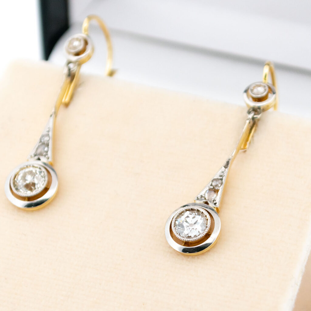Diamond 18k Pendant Earrings 16002-2459 Image2