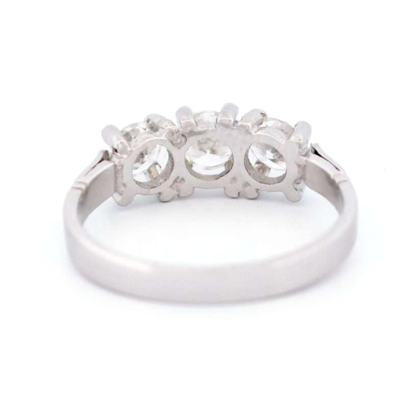 Anello Trilogy in platino e diamanti 16162-8730 - Immagine 9
