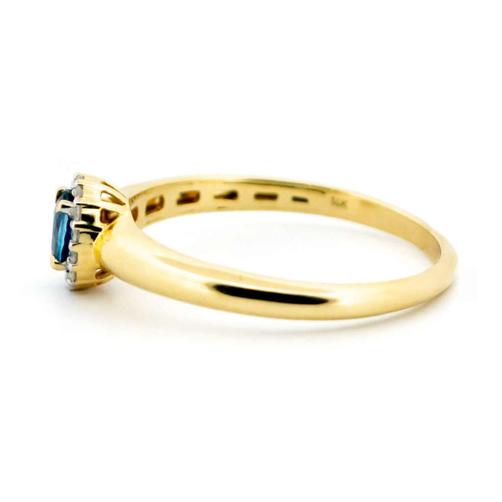 Diamond Sapphire 14k Cluster Ring 16197-8741 Image4