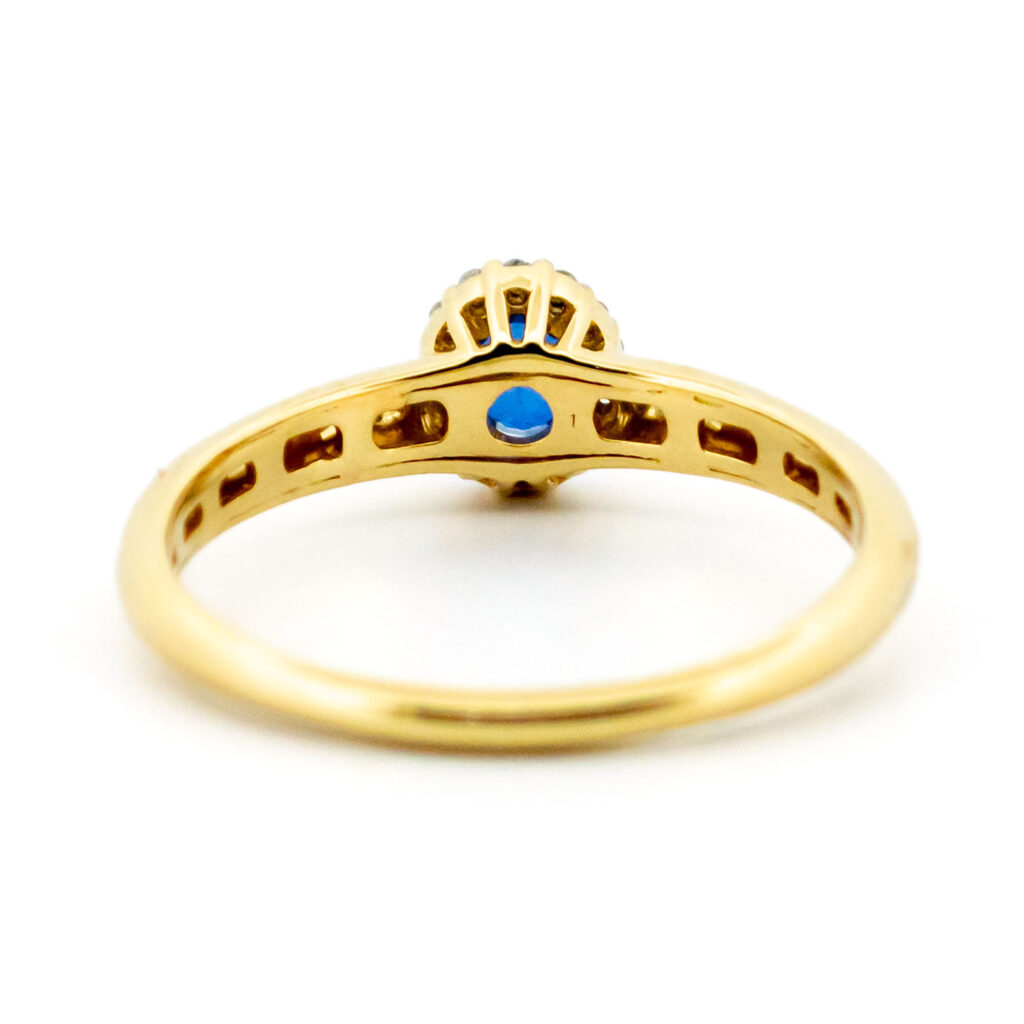 Diamond Sapphire 14k Cluster Ring 16197-8741 Image5