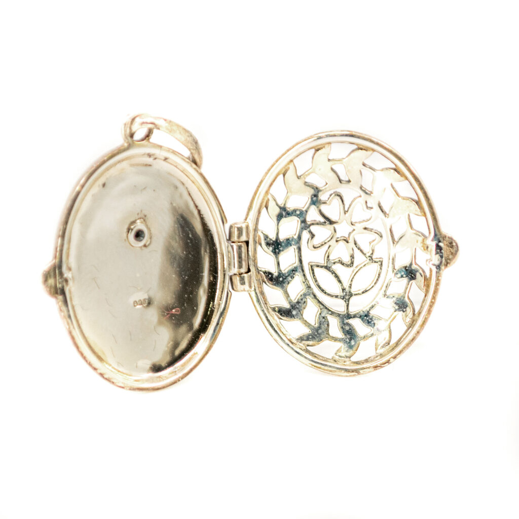 Onyx Opal Pearl Silver Locket 16225-2513 Image4