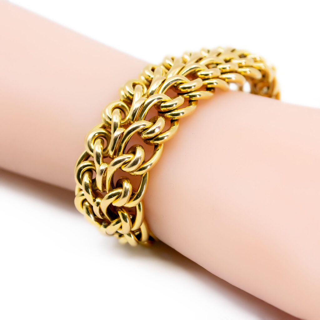 18k Fancy Curb Link Bracelet 16237-8764 Image2