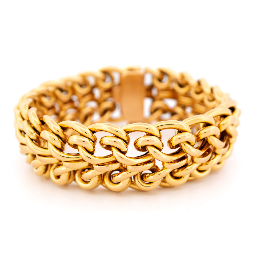 18k Fancy Curb Link Bracelet 16237-8764 Image1