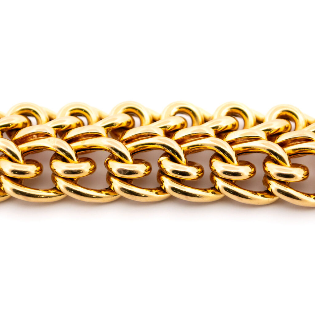 18k Fancy Curb Link Bracelet 16237-8764 Image4