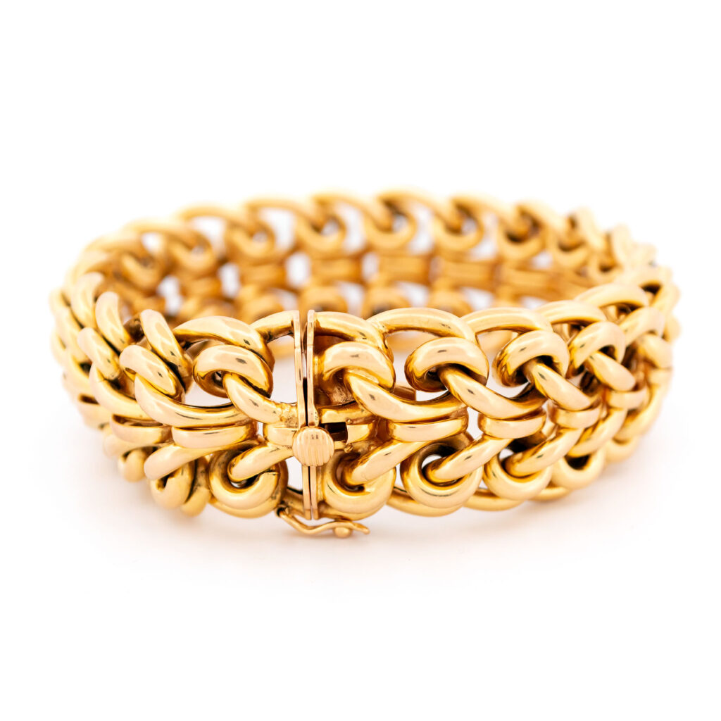 18k Fancy Curb Link Bracelet 16237-8764 Image5