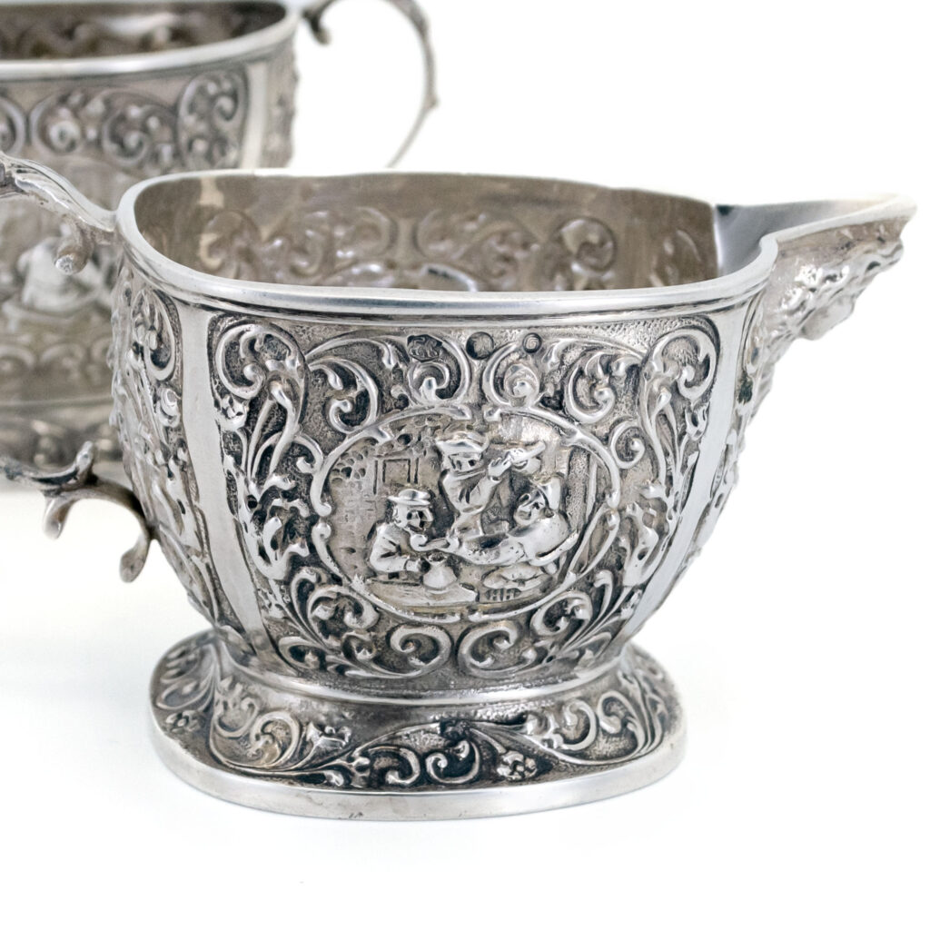 Dutch Silver Repousse Creamer Set 15713-3118 Image2