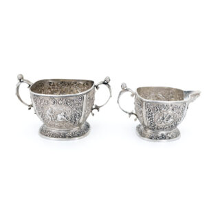 Dutch Silver Repousse Creamer Set 15713-3118 Image1