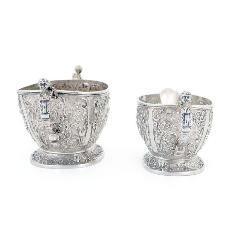 Dutch Silver Repousse Creamer Set 15713-3118 Image5