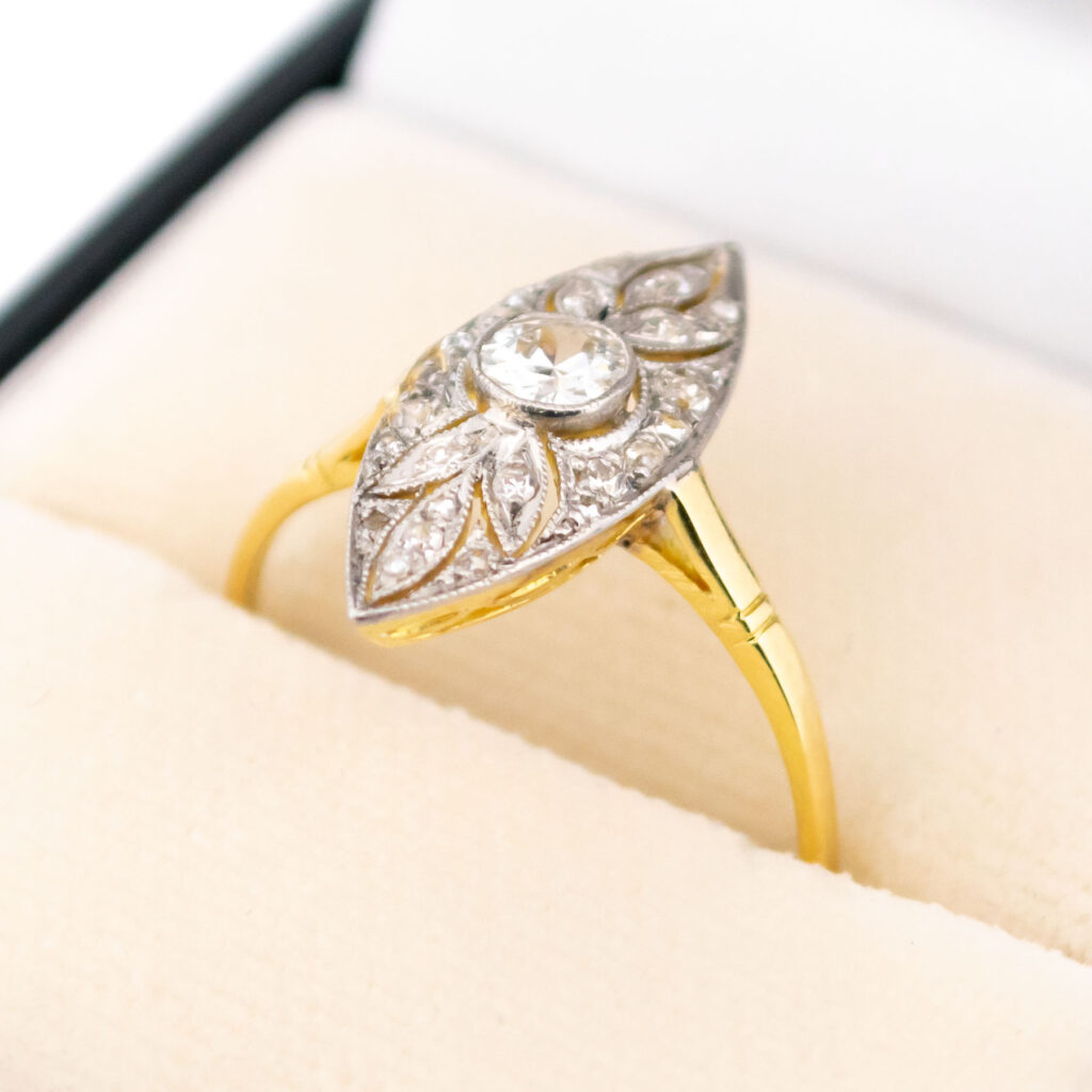 Diamond 14k Marquise-Shape Ring 16246-8770 Image2