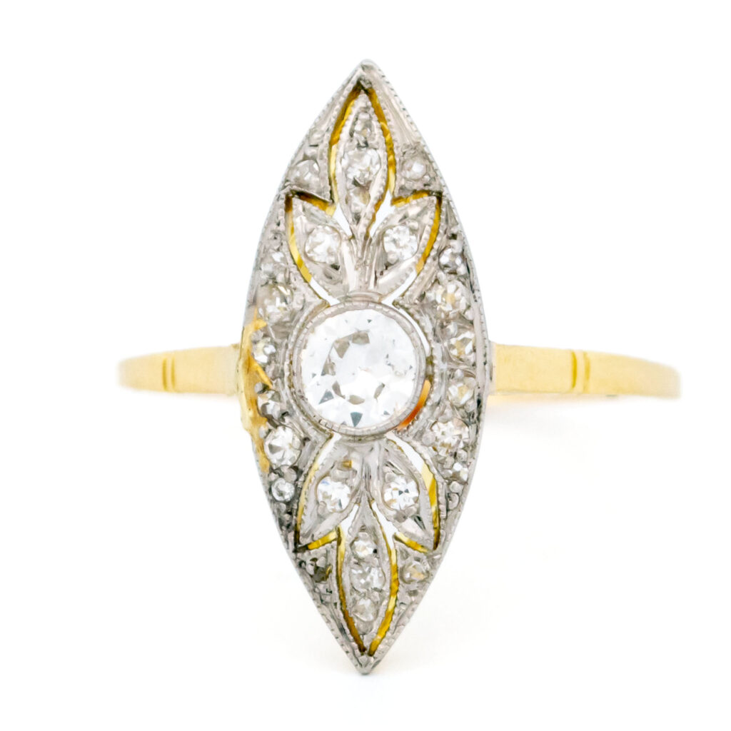 Diamond 14k Marquise-Shape Ring 16246-8770 Image1