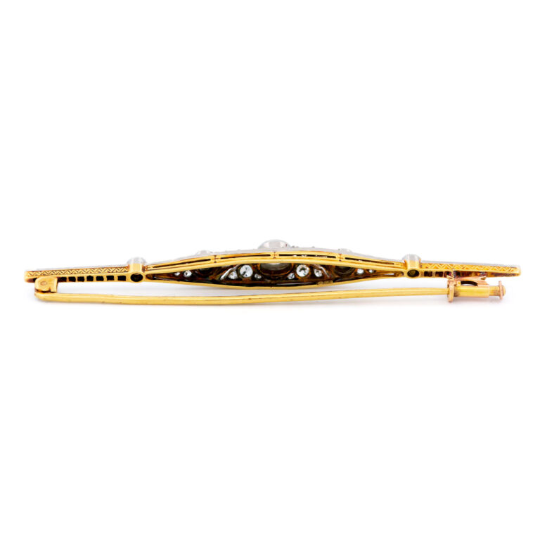 Diamond 14k Platinum "Bar" Brooch 16248-8772 Image5