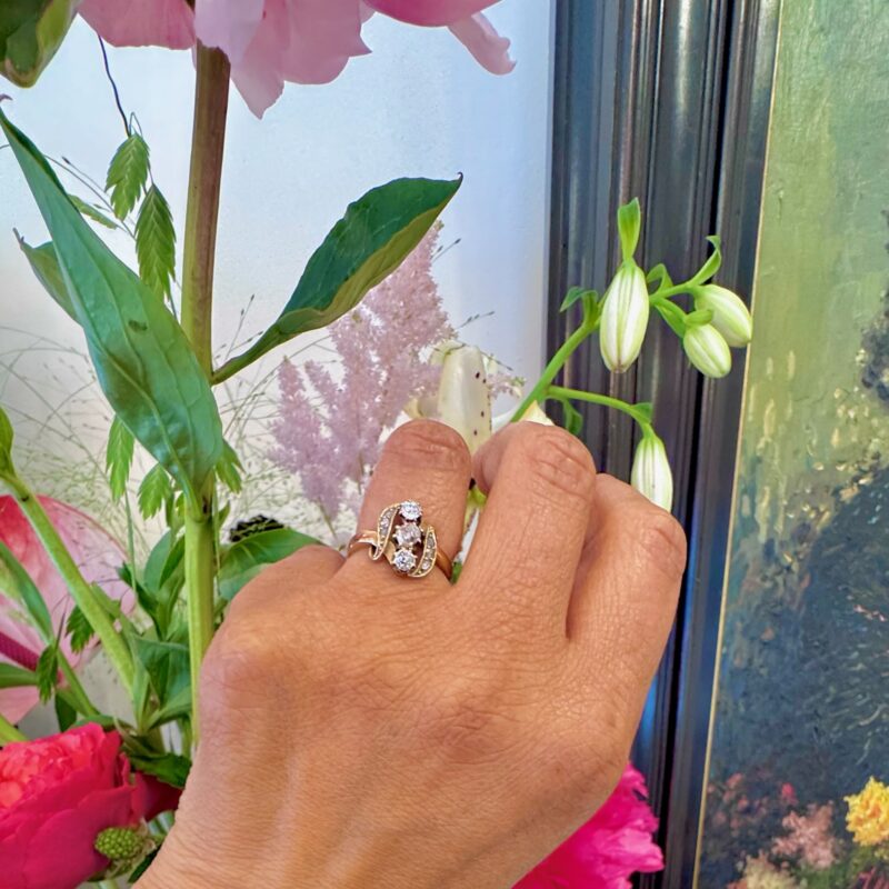 Diamanten 14k Scroll Ring 11492-2277 - Afbeelding 4