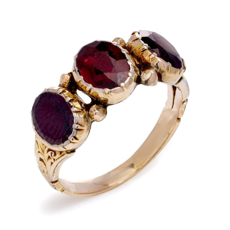 Garnet 9k Trilogy Ring 16410-8842 - Image 3